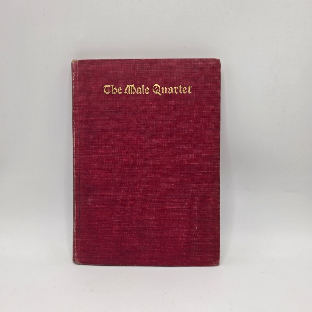 Biglow & Main The Male Quartet Book Mens Red 1902 Antique Hymnal Music Songbook